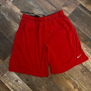 Men’s red Nike shorts